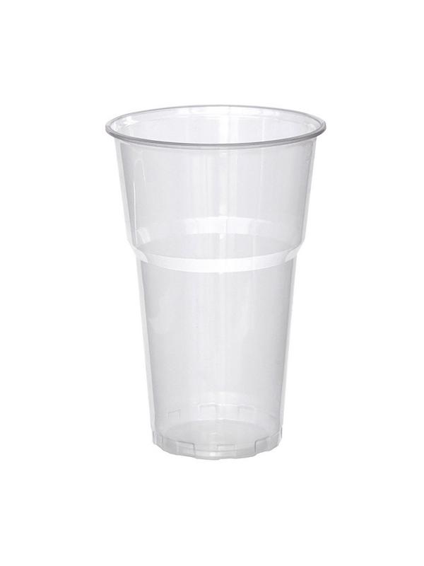 Стакан одноразовый 500мл прозр., для хол/гор. бюджет, КОМУС ПП 50шт/уп