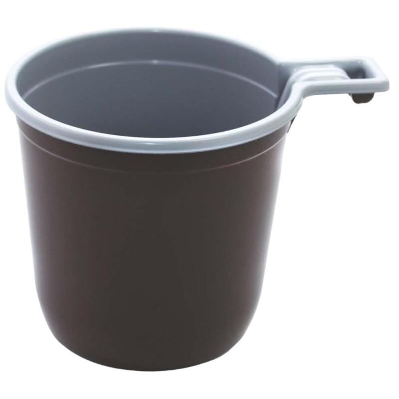 Чашка одноразовая кофейная 200мл, двухцветная, бюджет, КОМУС ПП 50шт/уп