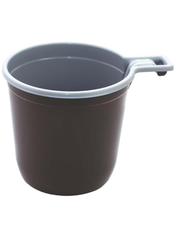 Чашка одноразовая кофейная 200мл, двухцветная, бюджет, КОМУС ПП 50шт/уп