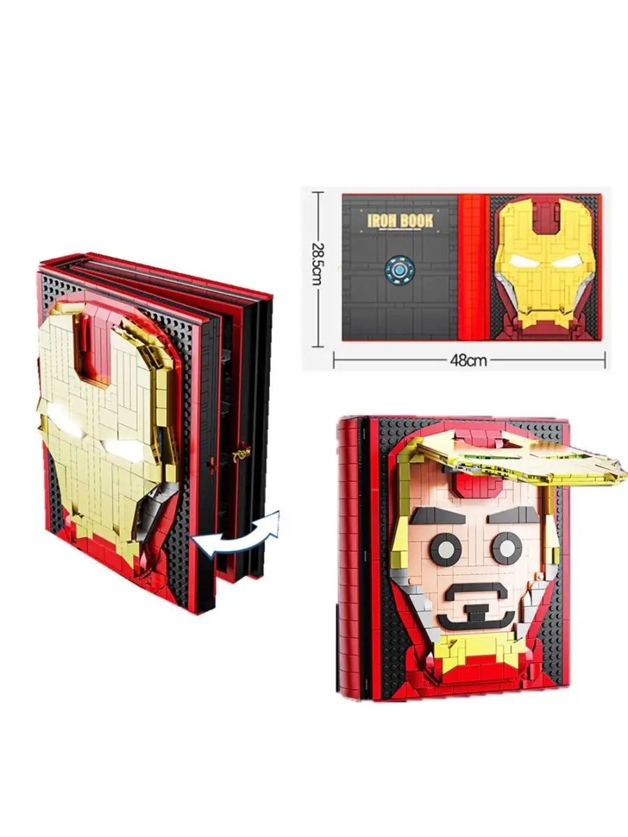 Конструктор Lepin «Книга Железного человека» 3301 (Super Heroes) / 2009 деталей