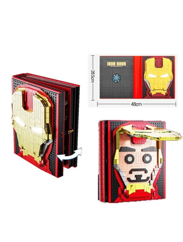 Конструктор Lepin «Книга Железного человека» 3301 (Super Heroes) / 2009 деталей