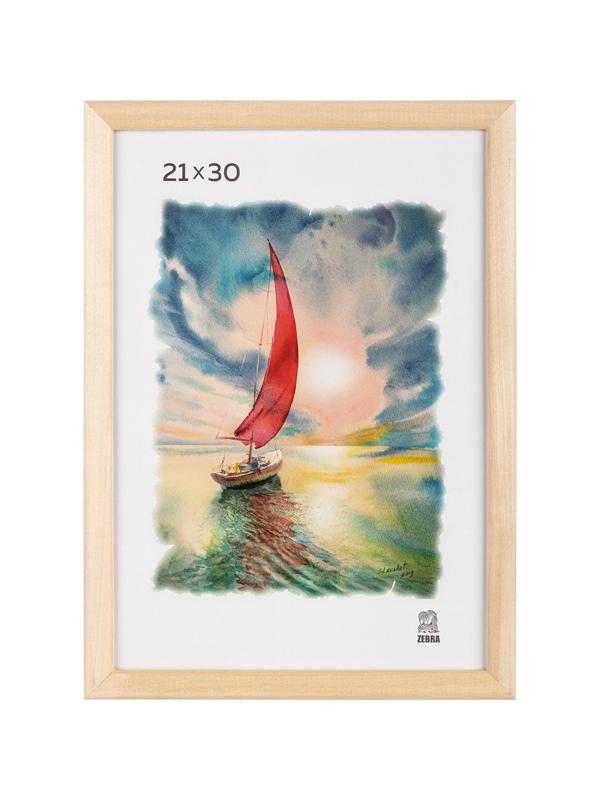 Рамка А4(21х30) некрашеный деревянный багет, насте