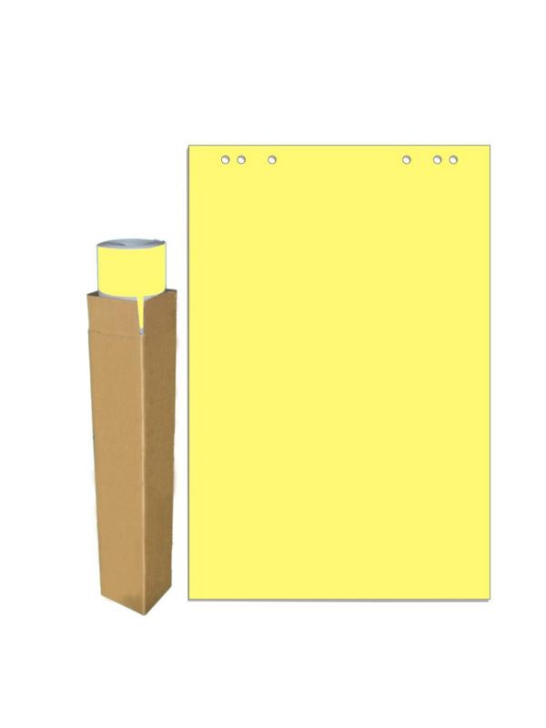 Бумага для флипчартов желтая пастель 68.0х98.0 20 лист.80гр.