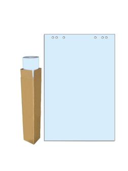 Бумага для флипчартов голубая пастель 68.0х98.0 20 лист.80гр.