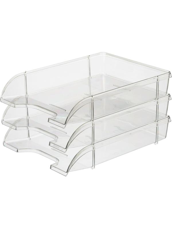 Лоток горизонтальный Attache Office горизонтальный прозрачный 16С194