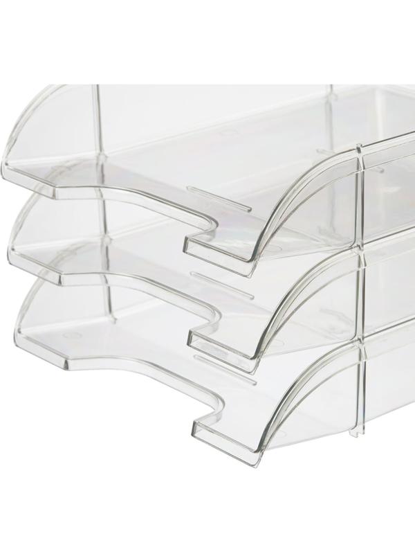 Лоток горизонтальный Attache Office горизонтальный прозрачный 16С194