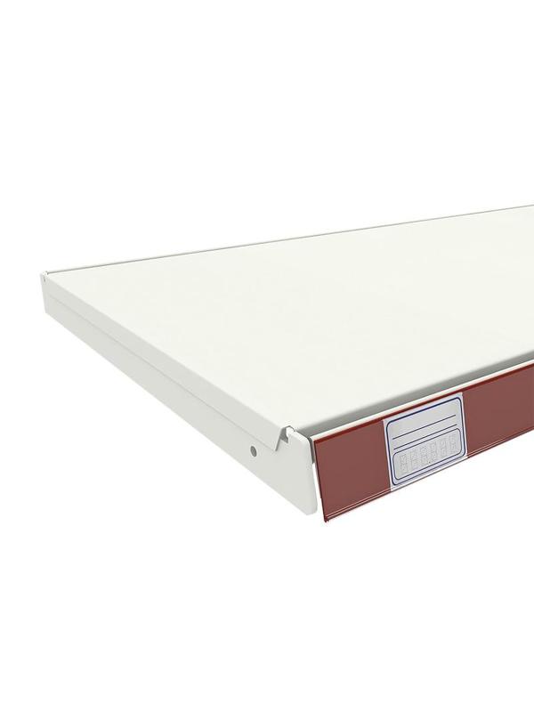 Ценникодержатель полочный самоклеющ DBR39 дл.1250мм, красный, 50шт/уп