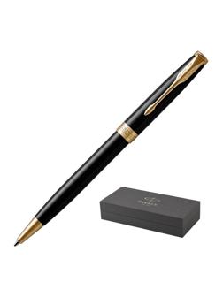 Ручка шариковая автоматическая PARKER SONNET BLACK GT черный 1,0мм 1931497