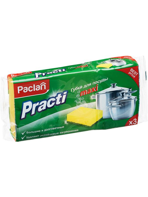 Губки для мытья посуды 3шт/уп. PACLAN