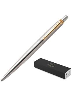 Ручка шариковая PARKER JOTTER STAINLESS STEEL GT синий 1953182