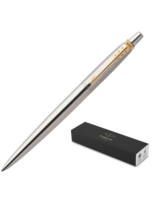 Ручка шариковая PARKER JOTTER STAINLESS STEEL GT синий 1953182