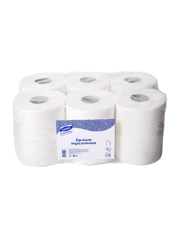 Бумага туалетная д/дисп Luscan Professional 1сл бел цел втул 200м 12рул/уп