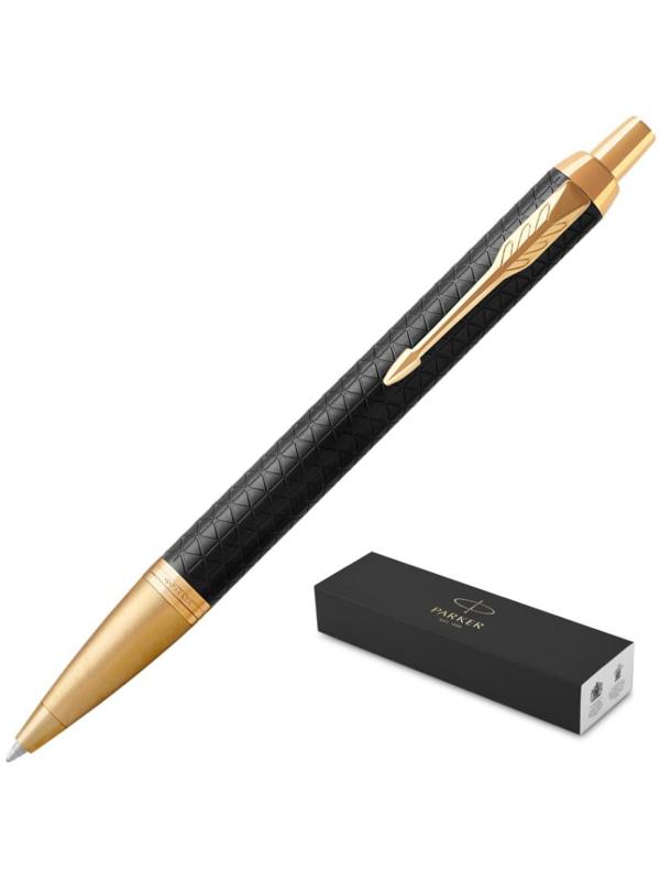 Ручка шариковая Parker IM Premium Black/Gold GT,синий,в подар.уп. 1931667
