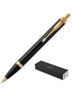 Ручка шариковая автоматическая PARKER IM BLACK GT синий 0,8мм 1931666