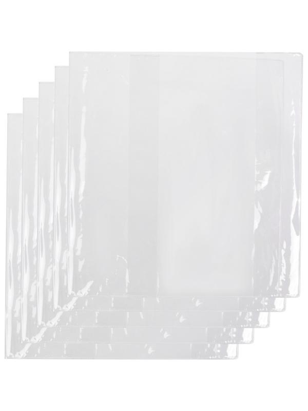 Набор обложек №1School, д/учеб, конт. карт, 5шт,302х560,ПВХ,110мкм