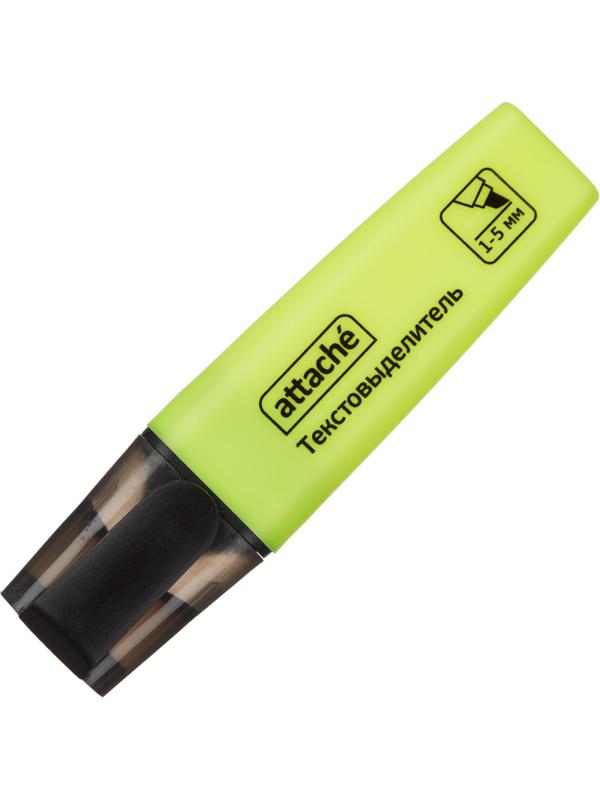 Маркер текстовыделитель Attache Colored 1-5мм желтый