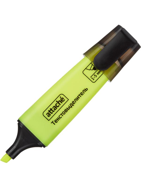 Маркер текстовыделитель Attache Colored 1-5мм желтый