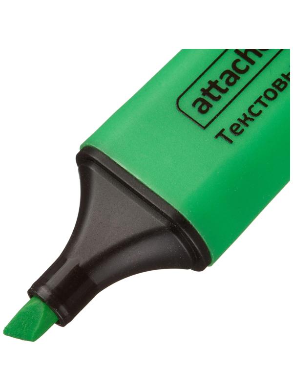 Маркер текстовыделитель Attache Colored 1-5мм зеленый
