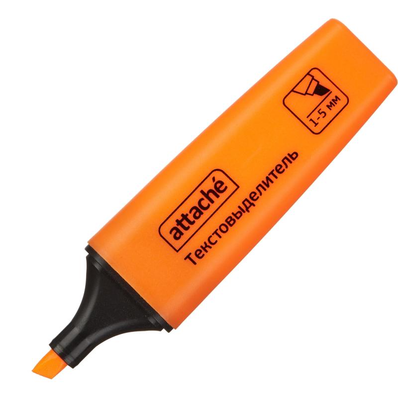 Маркер текстовыделитель Attache Colored 1-5мм оранжевый