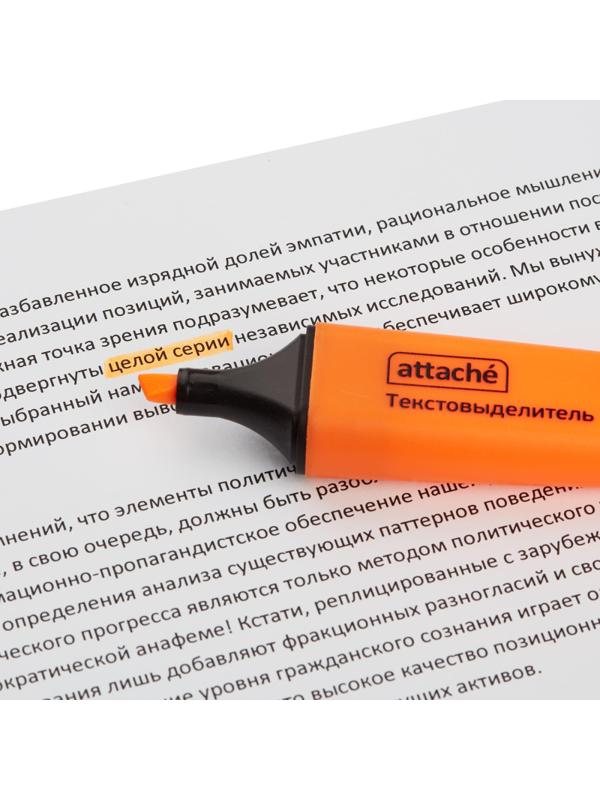 Маркер текстовыделитель Attache Colored 1-5мм оранжевый