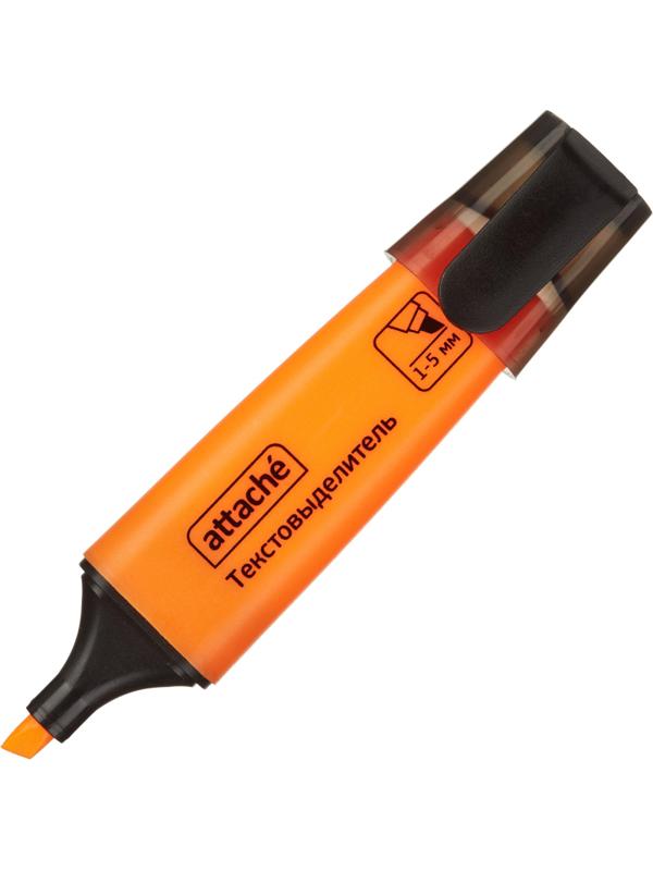 Маркер текстовыделитель Attache Colored 1-5мм оранжевый