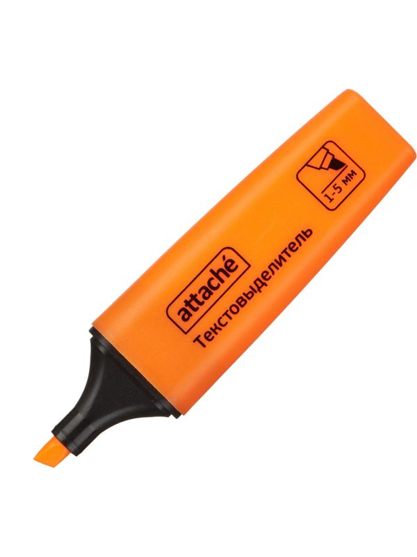 Маркер текстовыделитель Attache Colored 1-5мм оранжевый