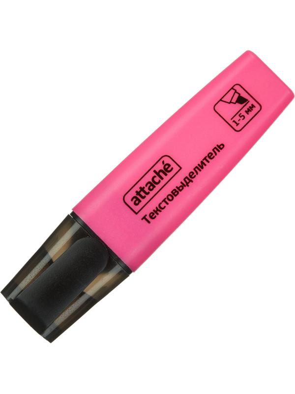 Маркер текстовыделитель Attache Colored 1-5мм розовый