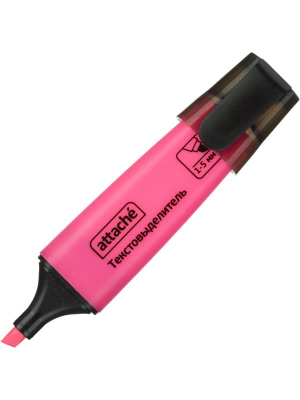 Маркер текстовыделитель Attache Colored 1-5мм розовый