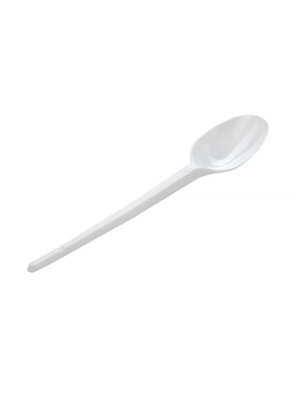 Ложка одноразовая чайная  125мм, белая, Компакт, КОМУС, ПС 100шт/уп