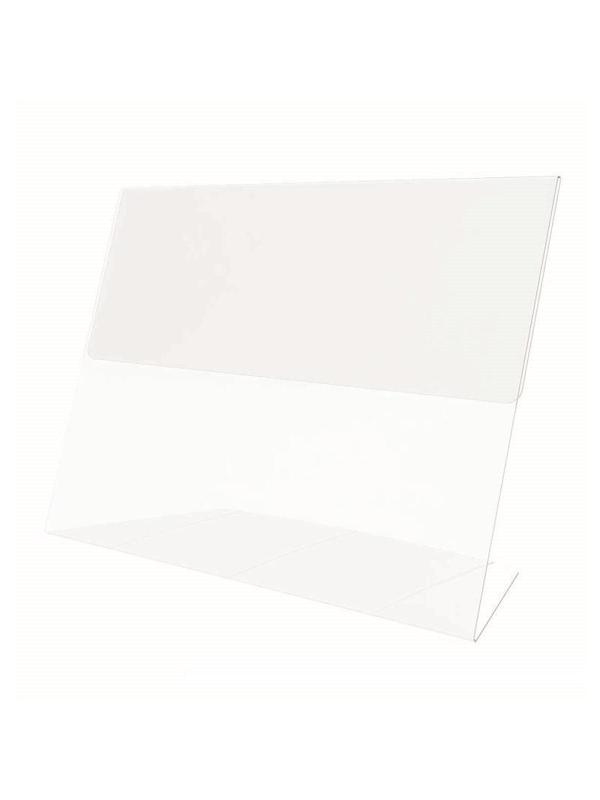 Ценникодержатель настольный д/инф. L-образный 70x50мм, горизонт.,20шт/уп.