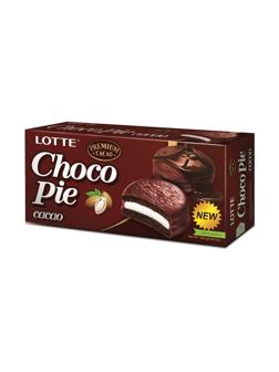 Пирожное Lotte ChocoPie шоколадное, 168г