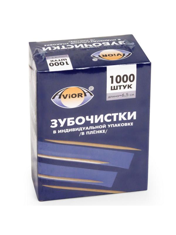 Зубочистки бамбук в инд. ПП-упак. 1000шт./уп. 401-488
