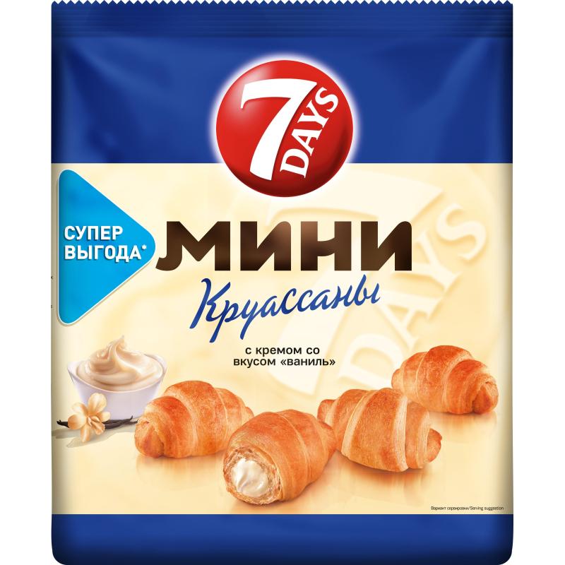 Круасcаны 7 Days мини ваниль 300г