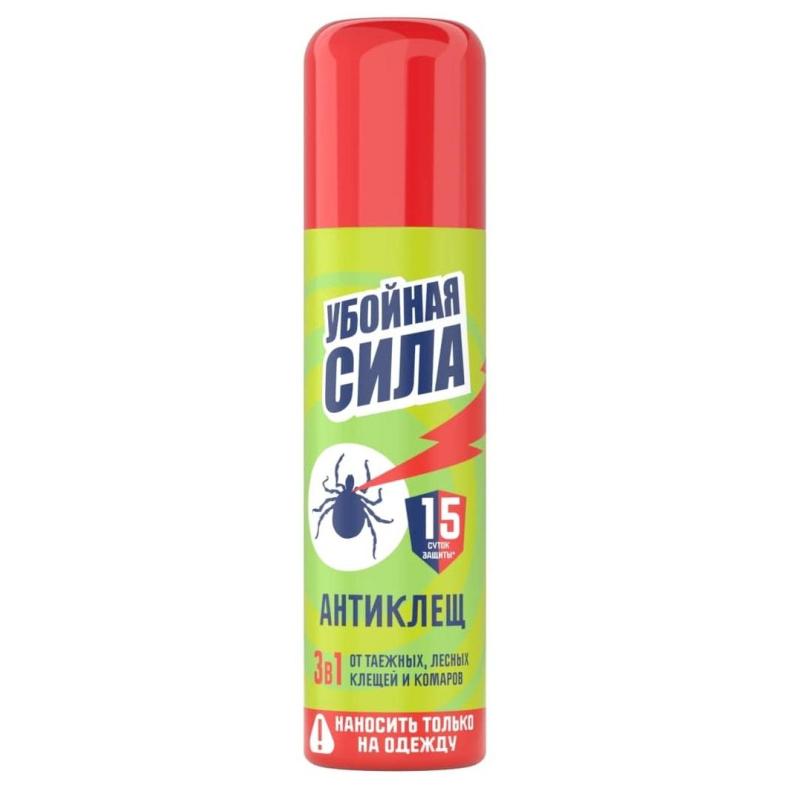 Средство от насекомых Убойная сила Антиклещ, 150 см3