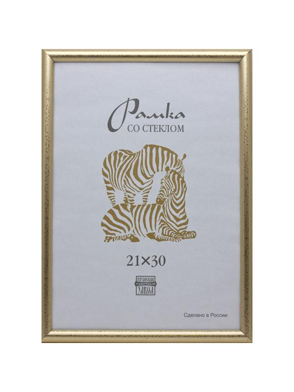 Рамка пластиковая А 4 золотого цвета 509