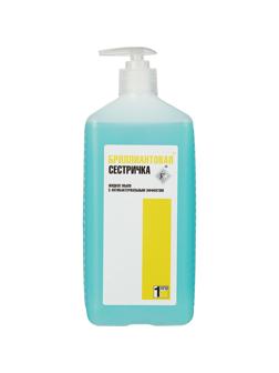 Мыло жидкое дезинф. Бриллиантовая сестричка 1,0 л(с дозатором) УТ000001626