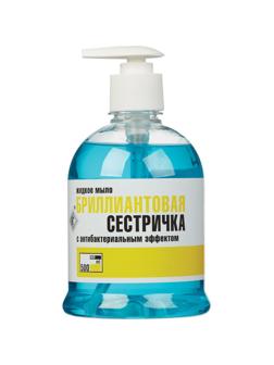 Мыло жидкое дезинф. Бриллиантовая сестричка 500 мл УТ000001018