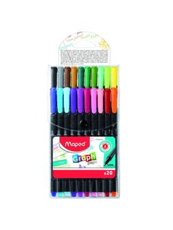 Линер Maped GRAPH PEP'S 0,4мм трехгранный корпус,20цв/наб,749151