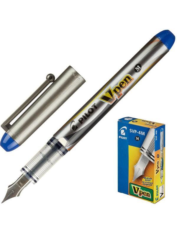 Ручка перьевая PILOT одноразовая SVP-4M V-Pen, синие чернила, 0,58мм