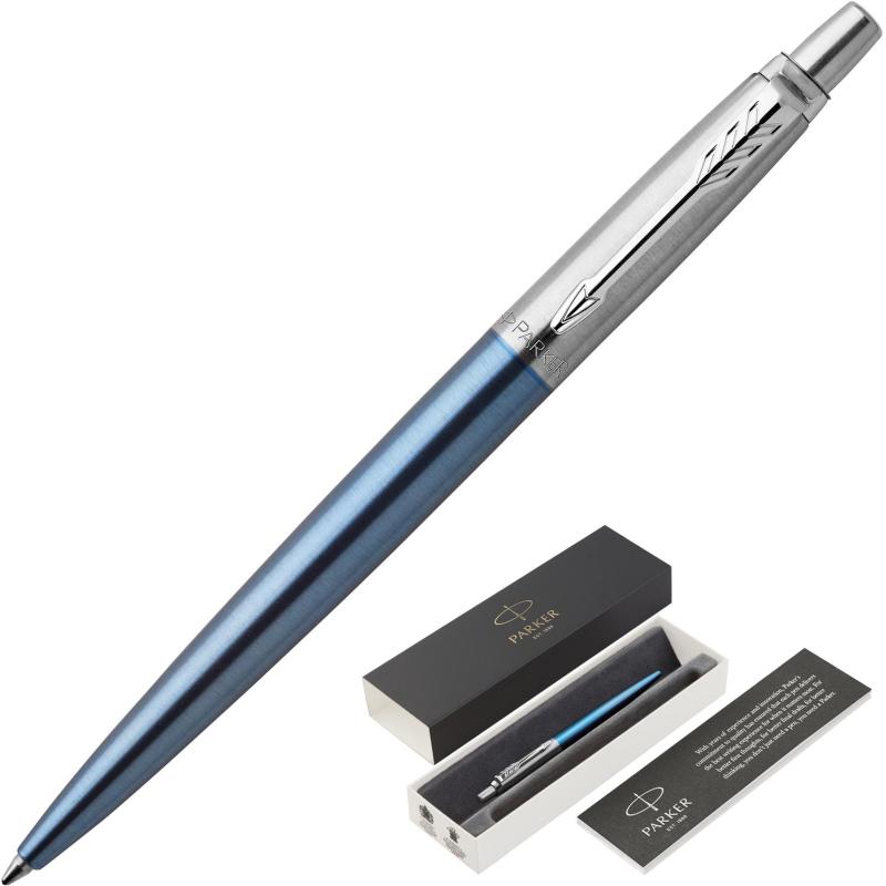 Ручка шариковая  PARKER Jotter Waterloo Blue CT синий 1953191 Франция