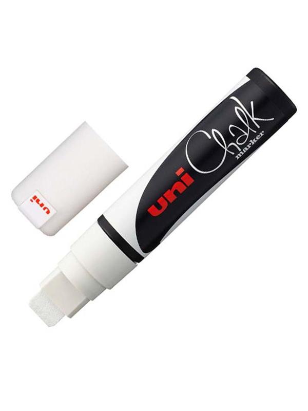 Маркер меловой UNI PWE-17K, белый, до 15 мм.