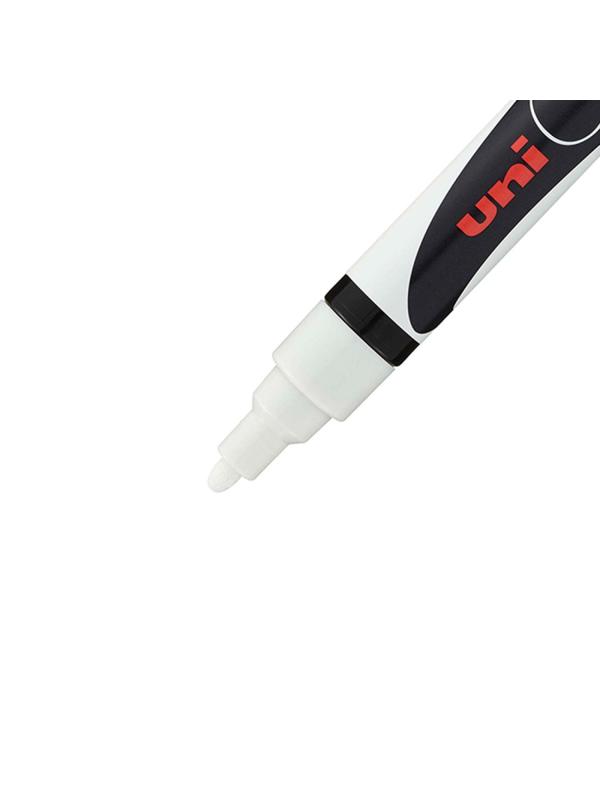 Маркер меловой UNI PWE-5M, белый, 1.8-2.5 мм.