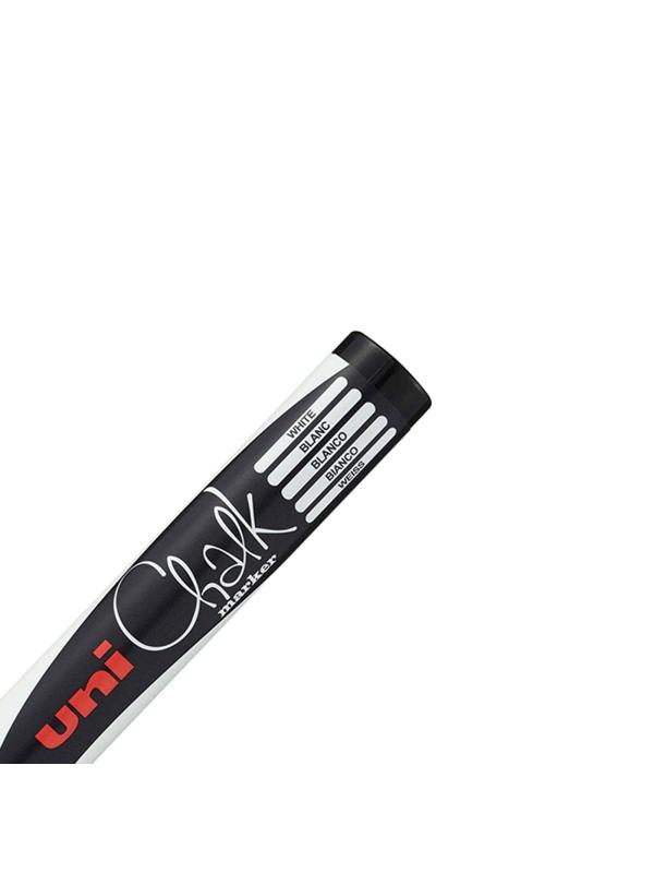 Маркер меловой UNI PWE-5M, белый, 1.8-2.5 мм.