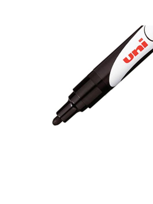 Маркер меловой UNI PWE-5M, чёрный, 1.8-2.5 мм.