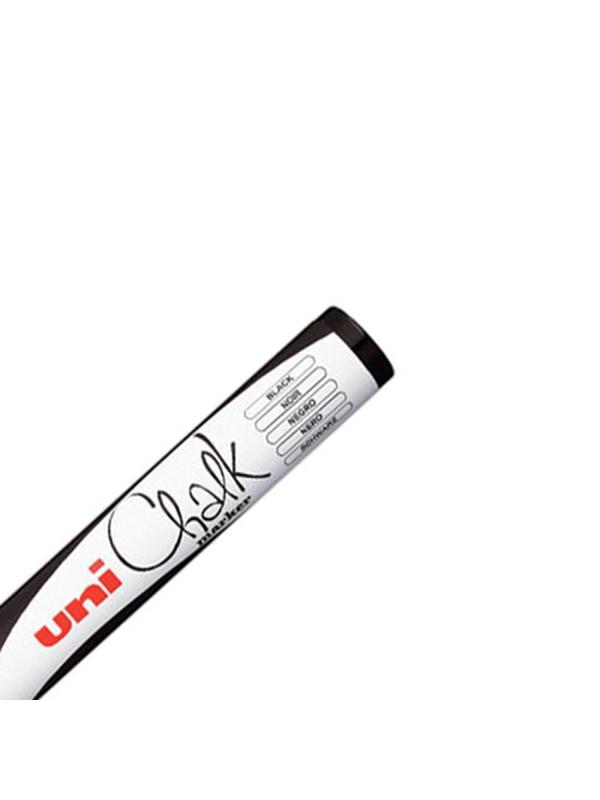 Маркер меловой UNI PWE-5M, чёрный, 1.8-2.5 мм.