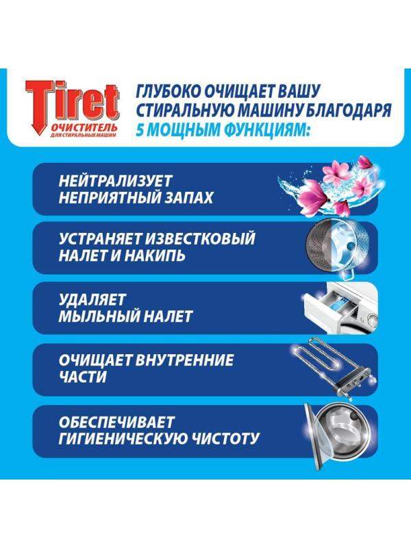 Средство для удаления накипи д/стиральных машин Tiret 250мл.