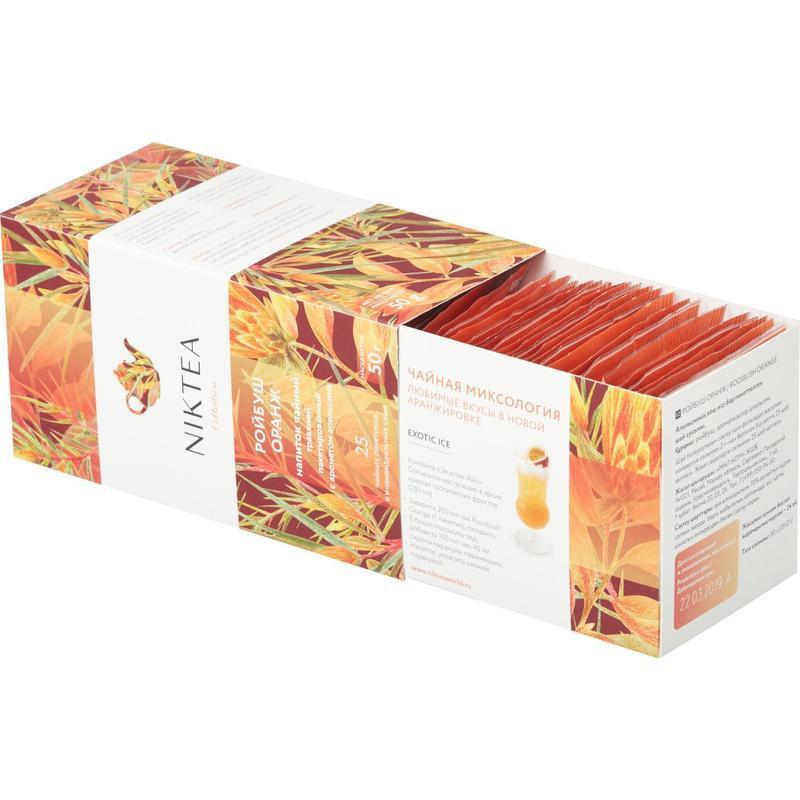 Чай NIKTEA ройбуш оранж, 25 пакx2гр/уп