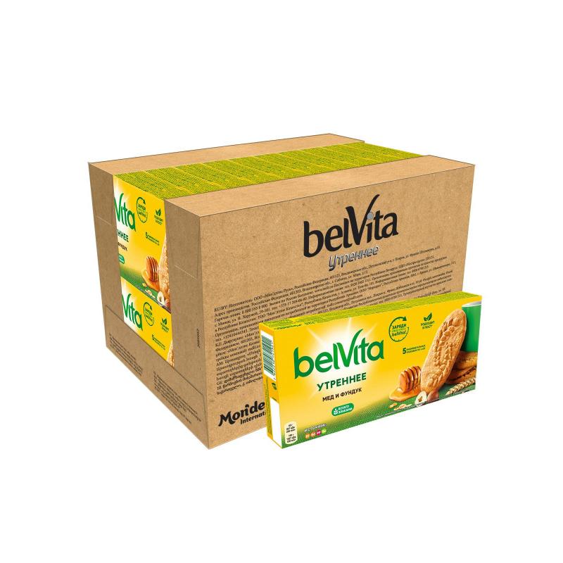 Печенье BelVita Утреннее фундук, мед, 225г