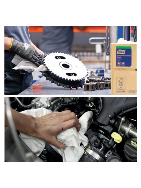 Бумага протирочная Tork суперпрочная в рул.голуб.130080