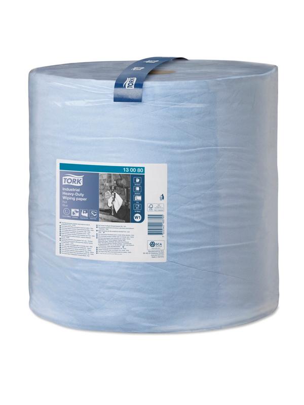 Бумага протирочная Tork суперпрочная в рул.голуб.130080